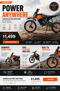 3000W Fat Tire Electric Dirt Bike | 48V Off-Road Beast